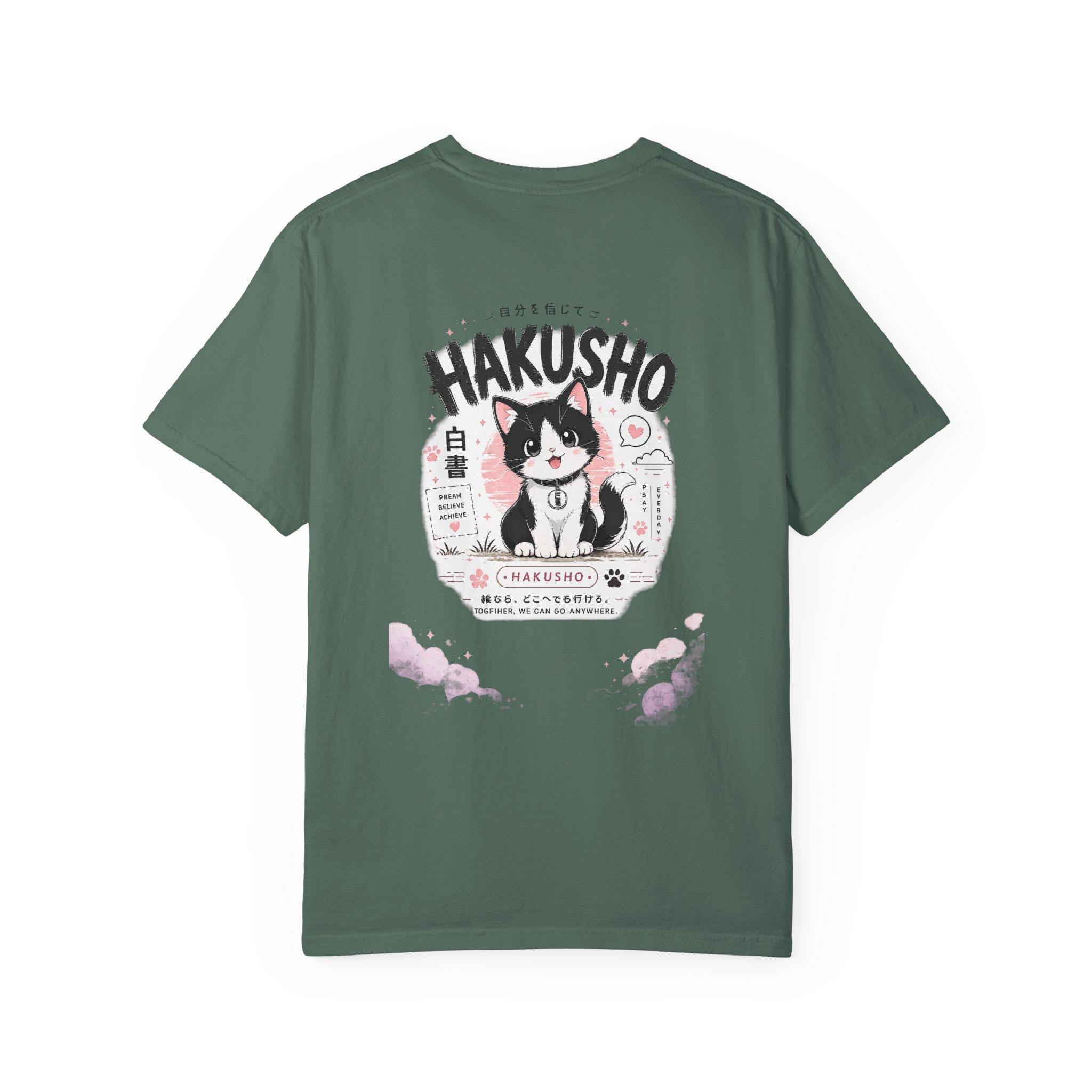 Hakusho Cat T-Shirt | Hand-Drawn Anime Illustration Tee