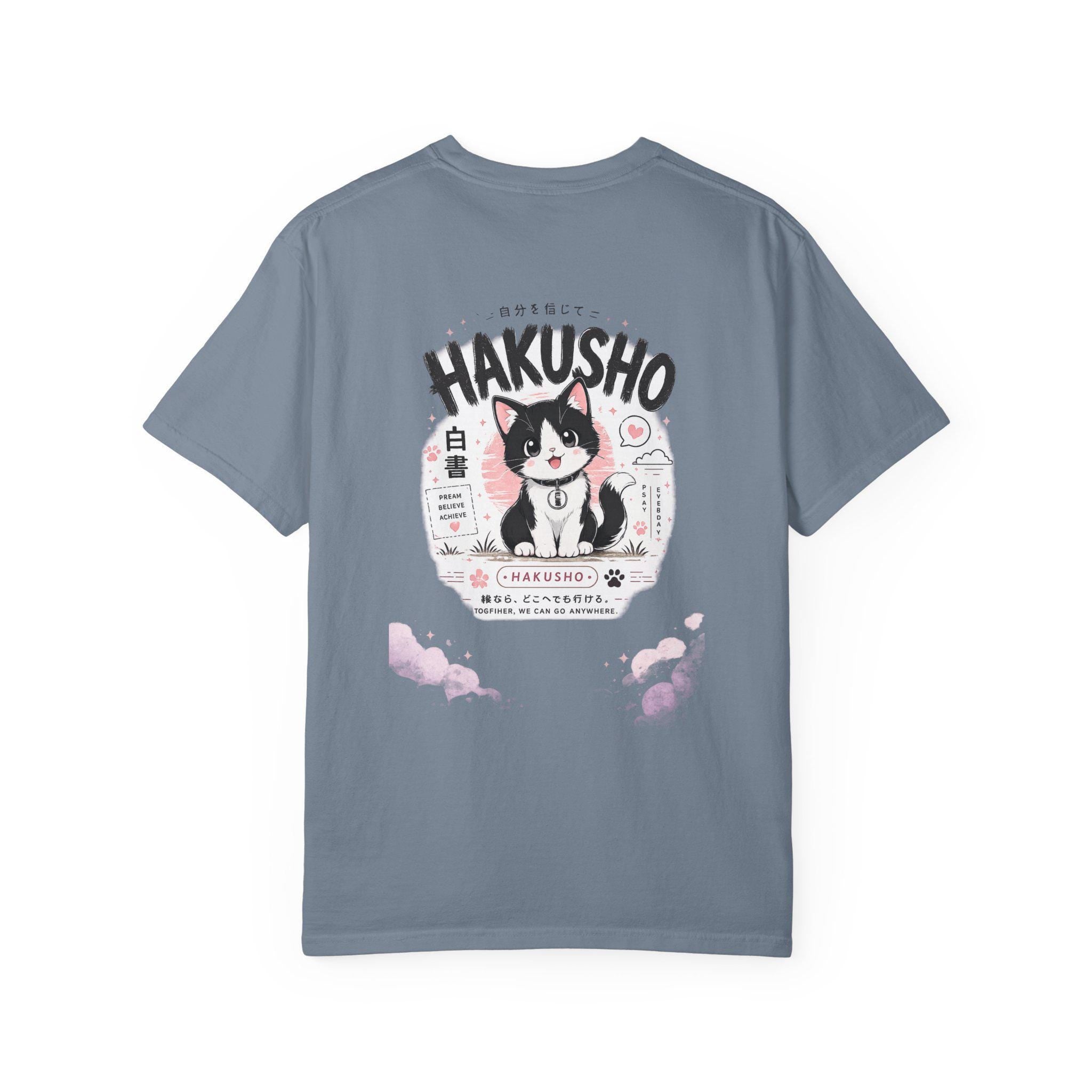 Hakusho Cat T-Shirt | Hand-Drawn Anime Illustration Tee