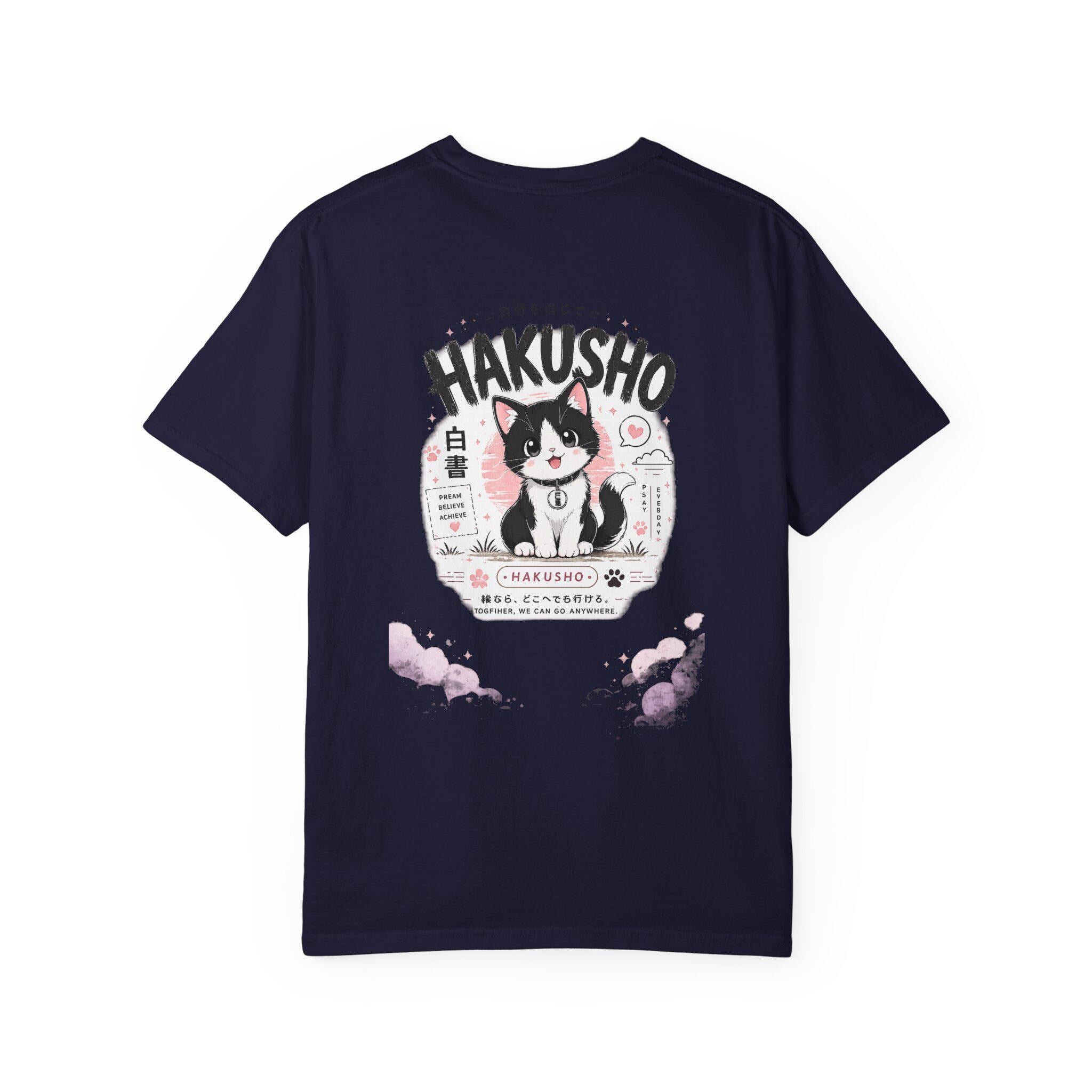 Hakusho Cat T-Shirt | Hand-Drawn Anime Illustration Tee