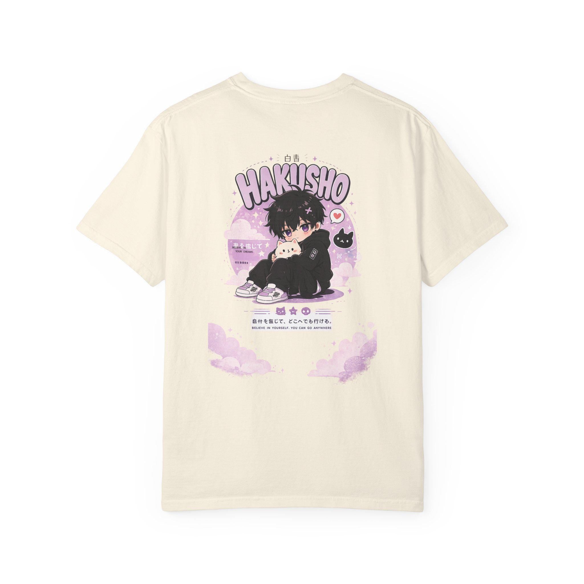 Hakisho Anime Boy Illustration T-Shirt | Kawaii Pastel Graphic Tee