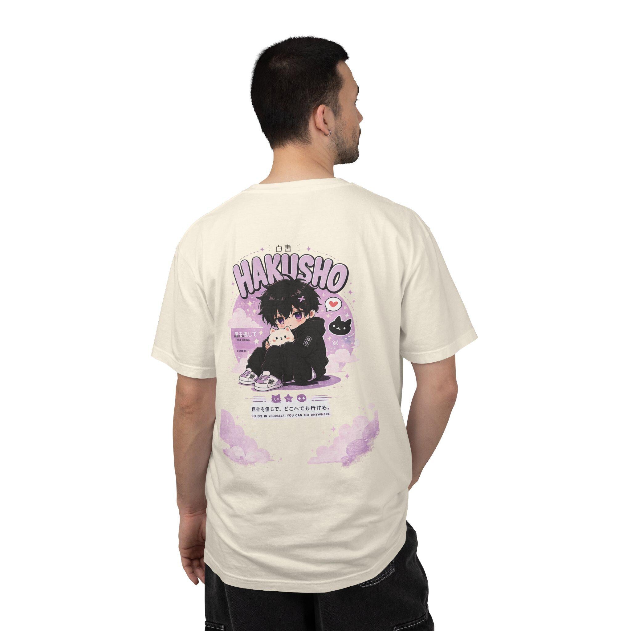 Hakisho Anime Boy Illustration T-Shirt | Kawaii Pastel Graphic Tee