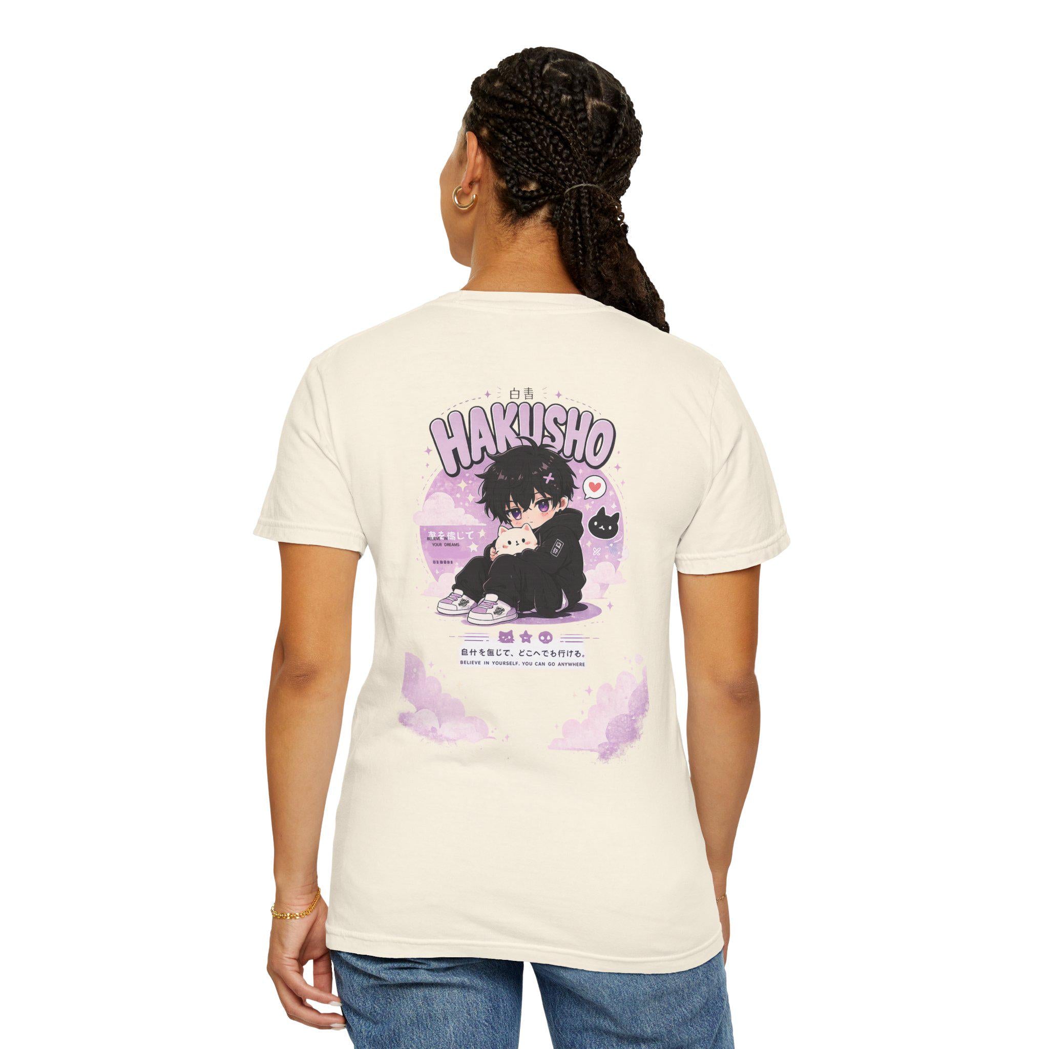 Hakisho Anime Boy Illustration T-Shirt | Kawaii Pastel Graphic Tee