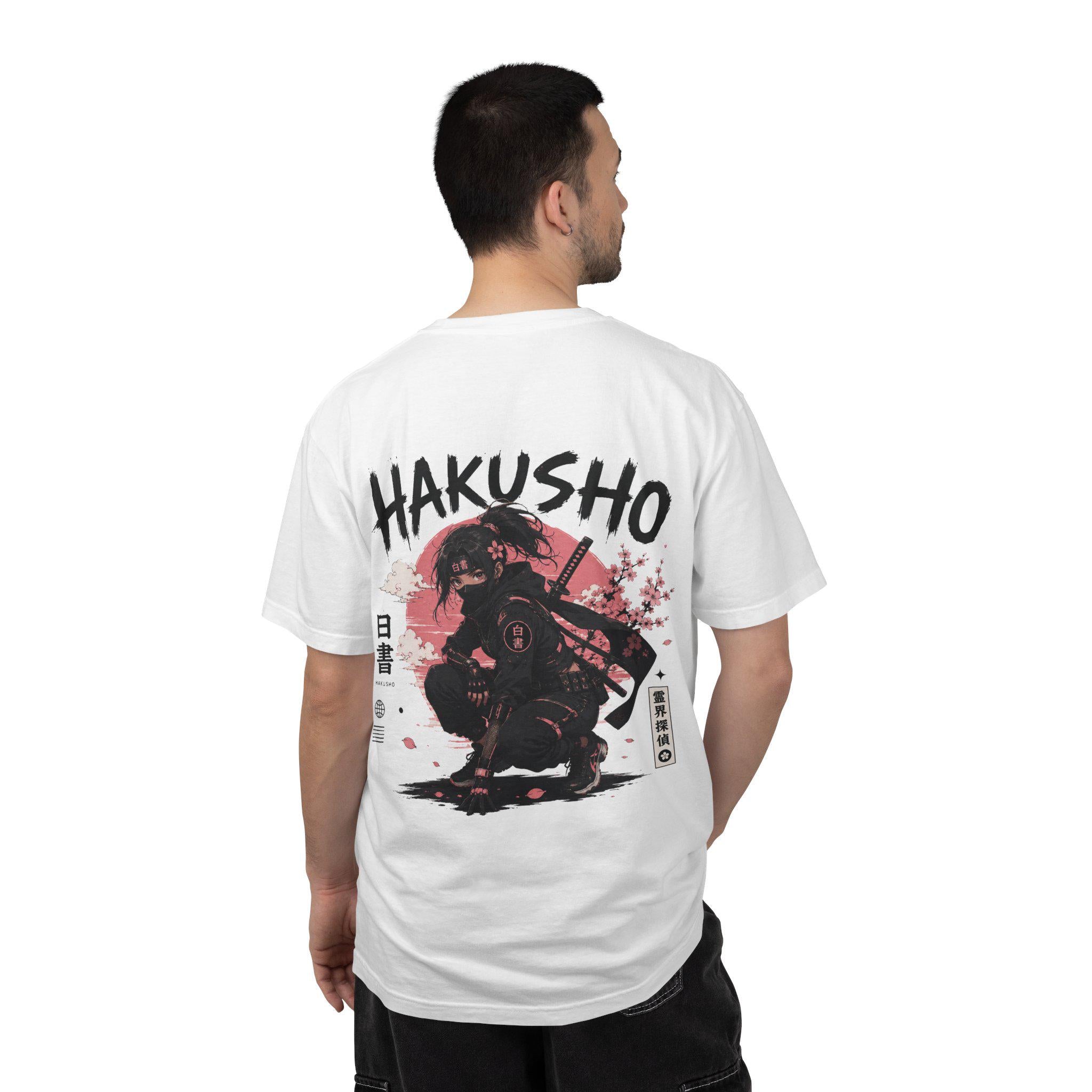 Hakusho Ninja Illustration T-Shirt | Anime Back Print