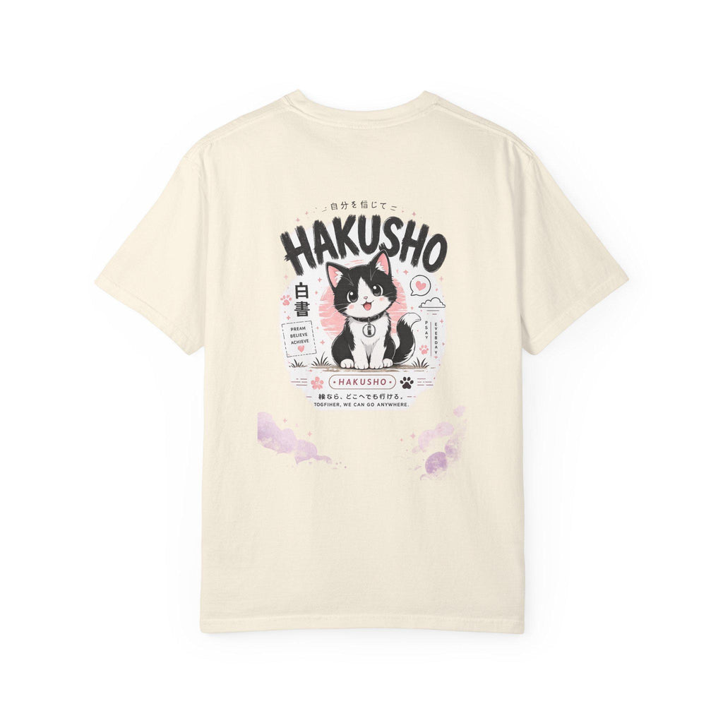 Hakusho Cat T-Shirt | Hand-Drawn Anime Illustration Tee
