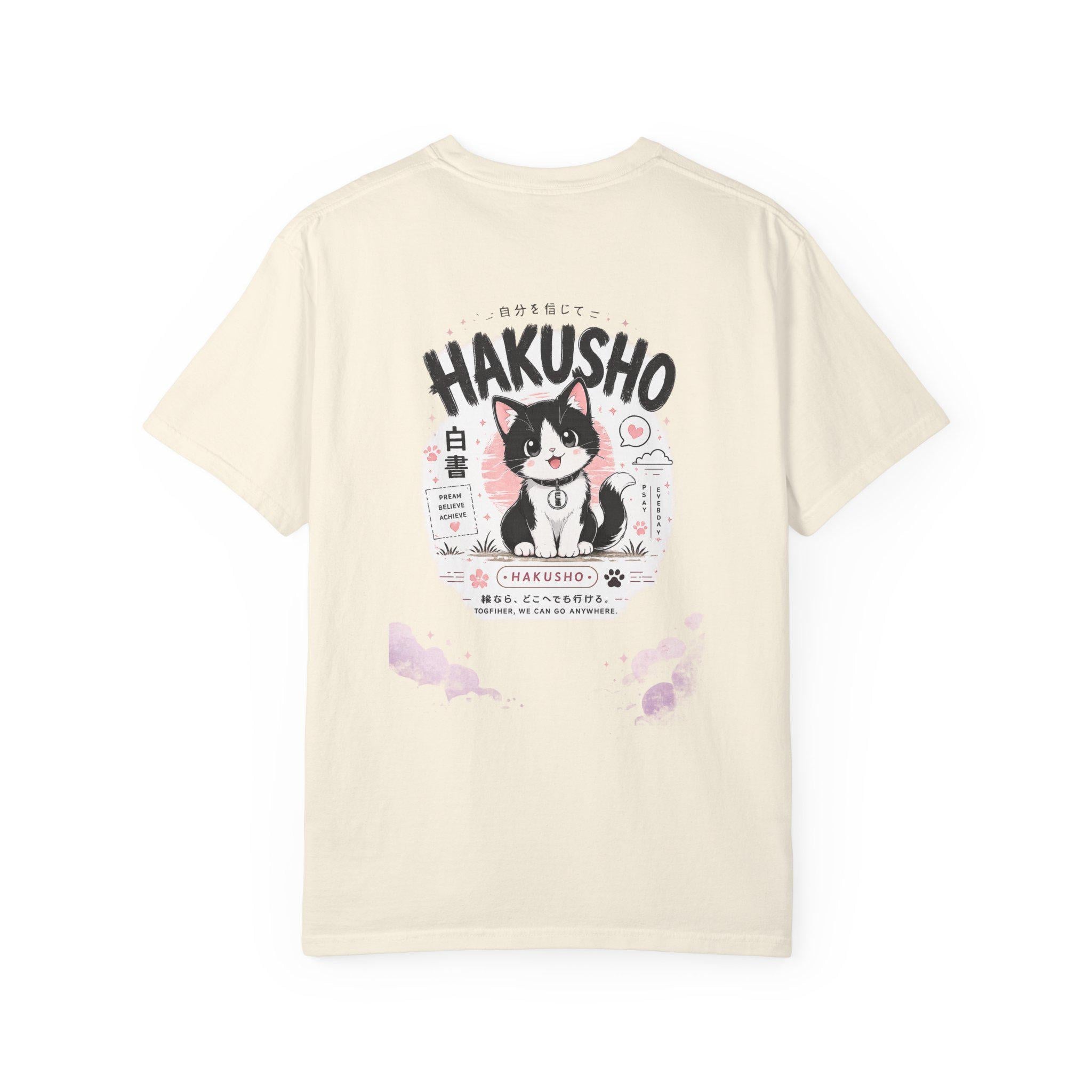 Hakusho Cat T-Shirt | Hand-Drawn Anime Illustration Tee