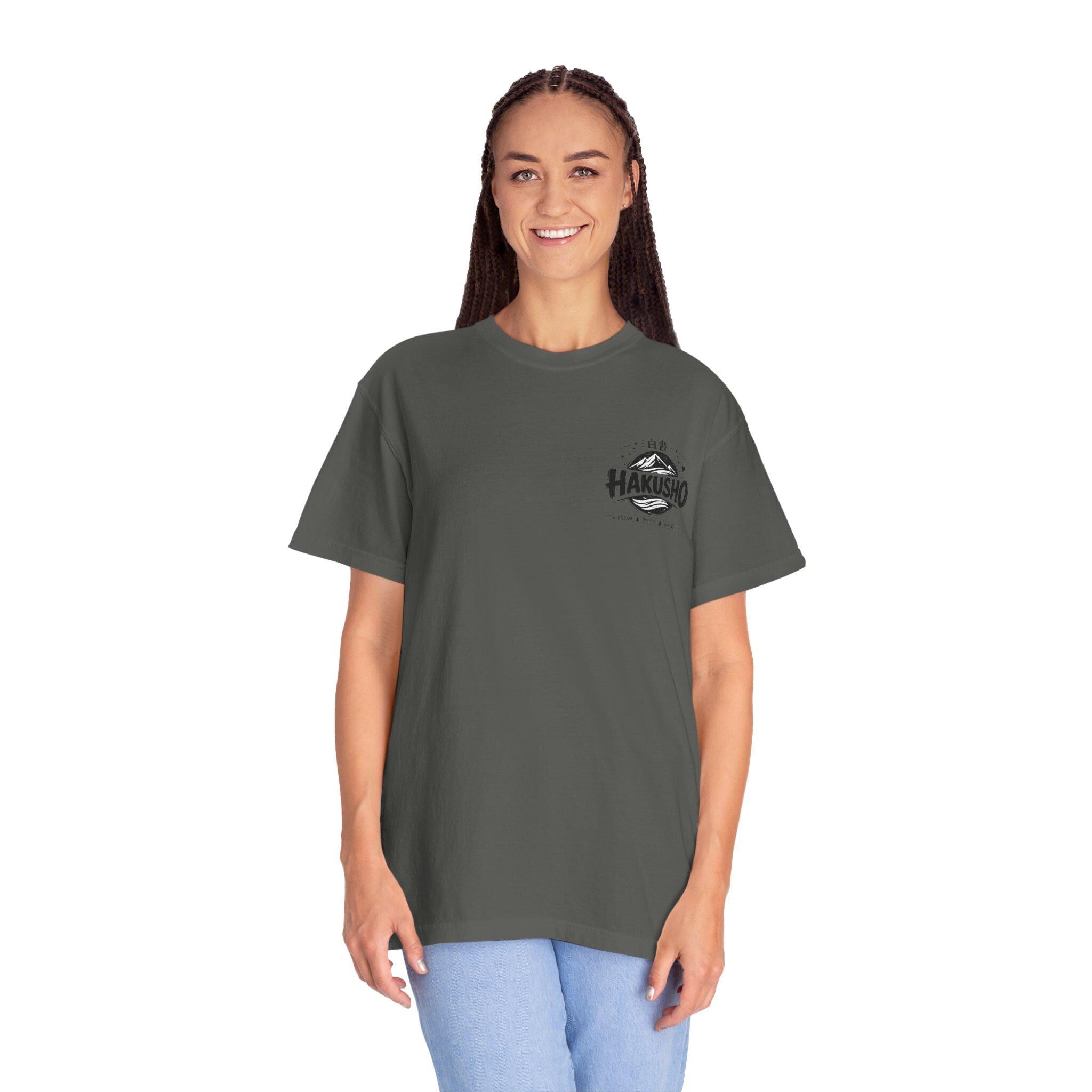 Hakusho Shiba Inu T-Shirt | Garment-Dyed Cotton Dog Illustration Tee