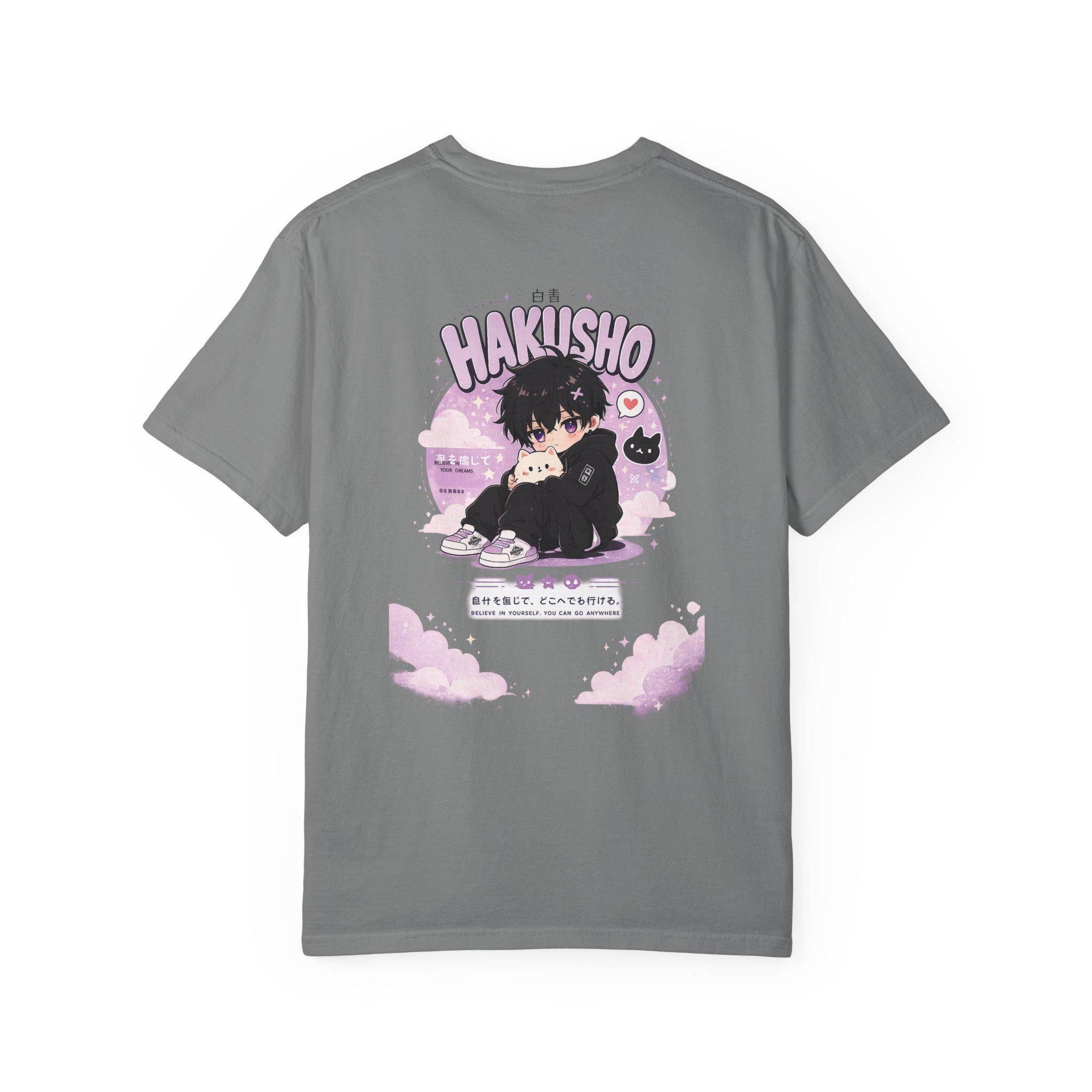 Hakisho Anime Boy Illustration T-Shirt | Kawaii Pastel Graphic Tee