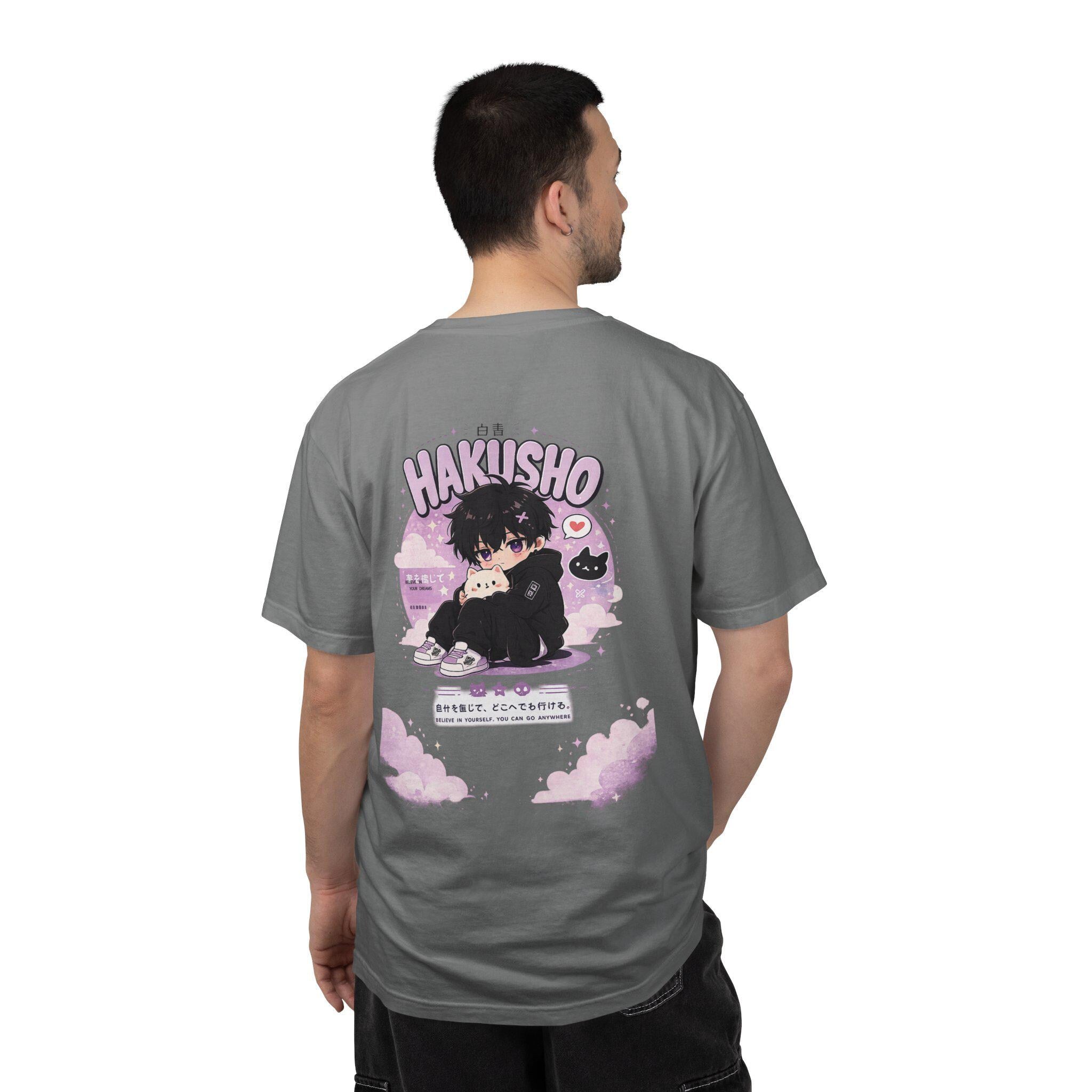 Hakisho Anime Boy Illustration T-Shirt | Kawaii Pastel Graphic Tee