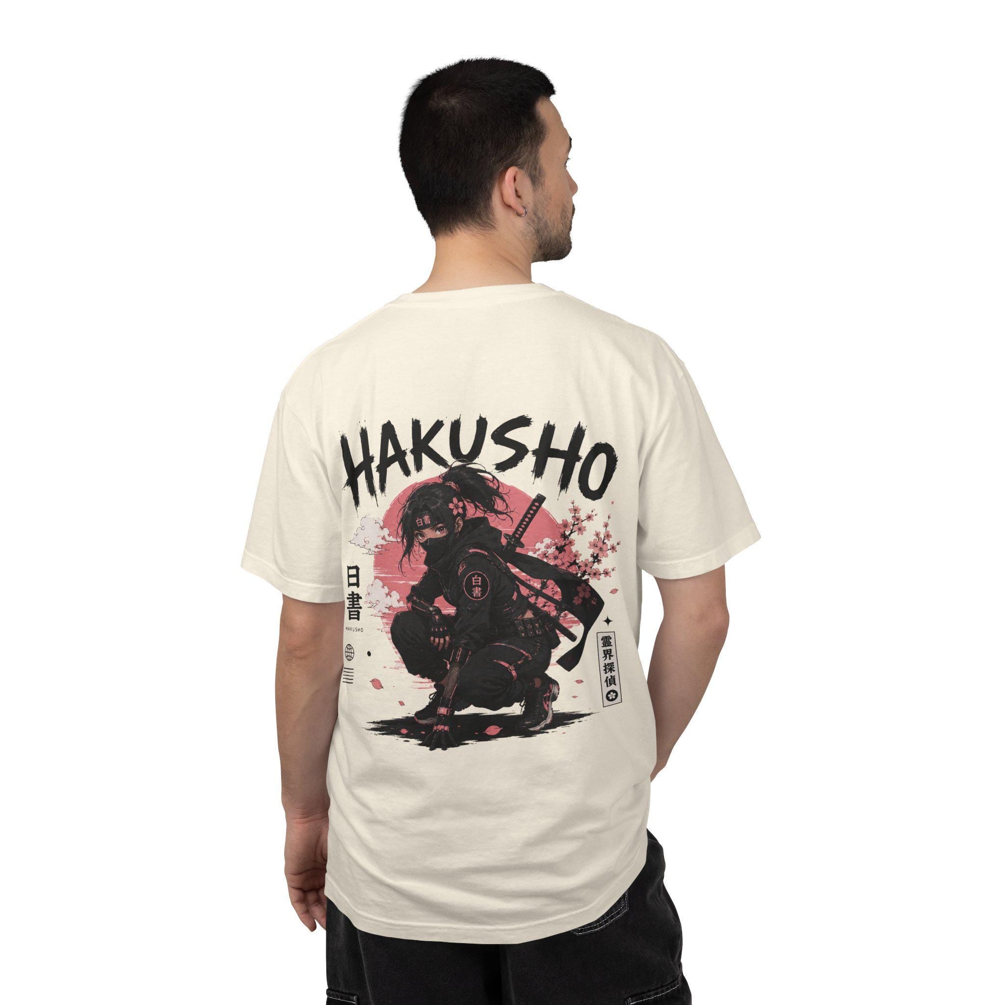 Hakusho Ninja Illustration T-Shirt | Anime Back Print